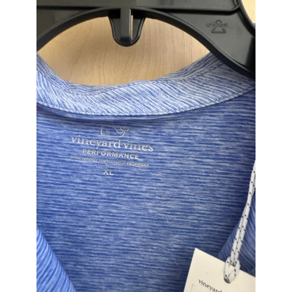 Womens Vineyard Vines Blue Performance golf Shirt XL - Picture 2 of 3